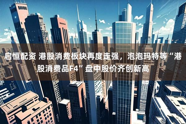 启恒配资 港股消费板块再度走强，泡泡玛特等“港股消费品F4”盘中股价齐创新高