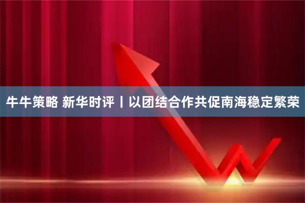 牛牛策略 新华时评丨以团结合作共促南海稳定繁荣