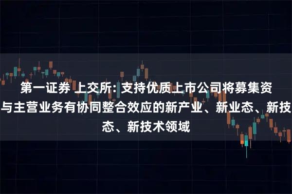 第一证券 上交所: 支持优质上市公司将募集资金用于与主营业务有协同整合效应的新产业、新业态、新技术领域