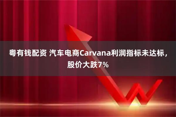 粤有钱配资 汽车电商Carvana利润指标未达标，股价大跌7%